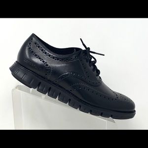 Cole Haan Black Zerogrand Wingtip Oxfords
